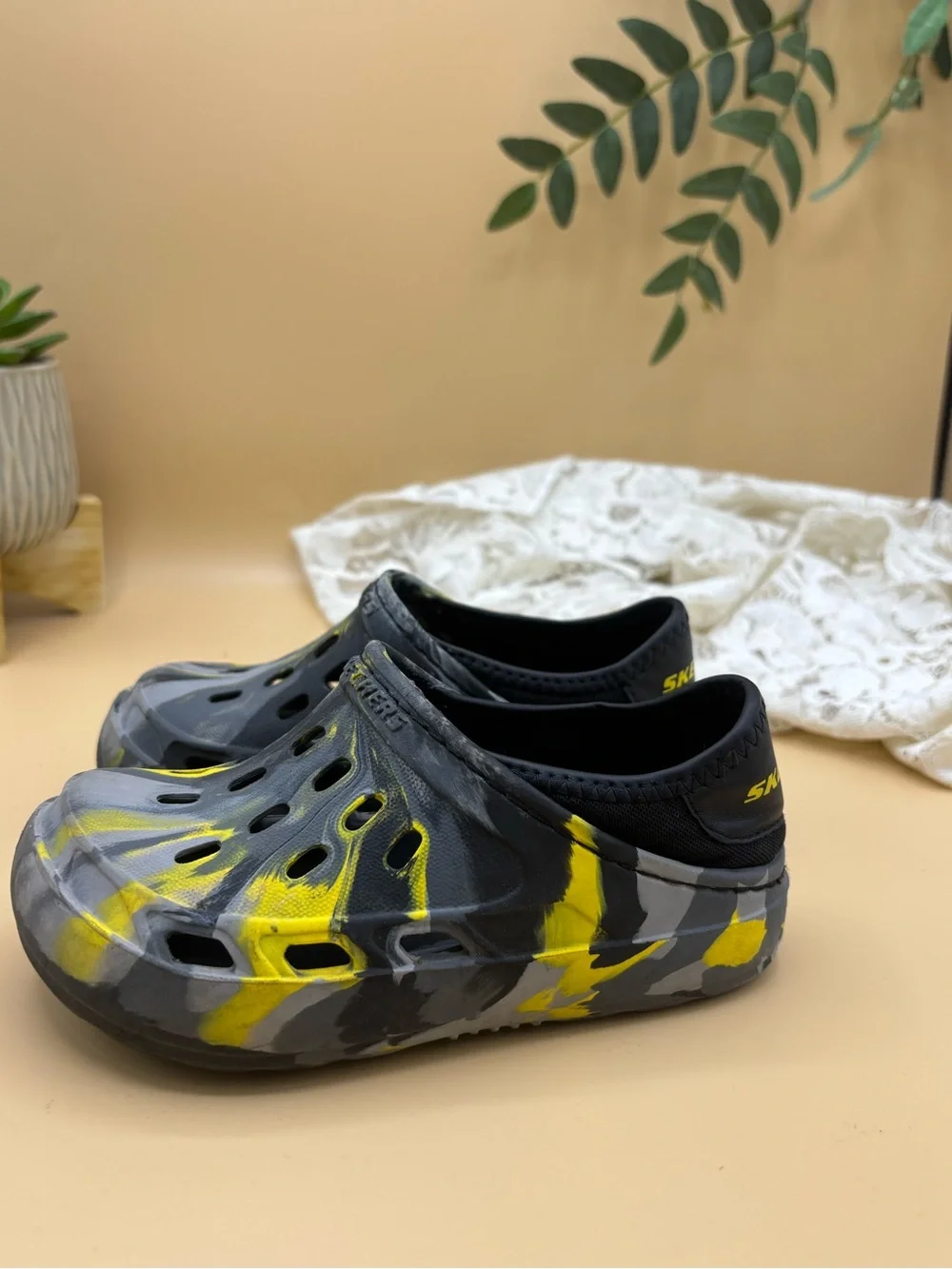 Skechers Foamies Guzman Steps Camo Water Shoes Toddler Size 9